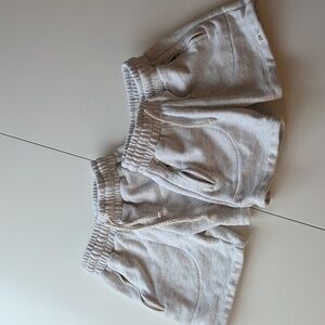 Little Road Co - Cozy Kids' Light Gray Shorts with Drawstring- 3T, 4T